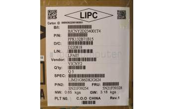 Lenovo 5N21F39328 Keyboard Internal, Danish, Grey, Backlight, UK