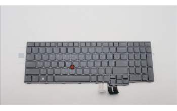 Lenovo 5N21F39356 Keyboard Internal, Ukraine, Grey, Backlight, US