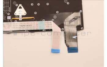 Lenovo 5N21H76809 Keyboard Internal, LA Spanish, Black, Backlight, UK