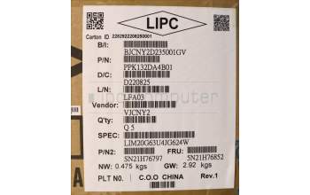 Lenovo 5N21H76852 NB_KYB SER2 KBD BK-BL,CHY,EURO ENG