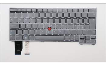 Lenovo 5N21H76936 Keyboard Internal, Nordic, Grey, Backlight, UK
