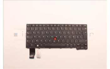Lenovo 5N21H76954 Keyboard Internal, Belgian, Non-Backlight, Black, UK