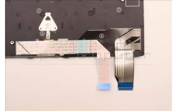 Lenovo 5N21H76954 Keyboard Internal, Belgian, Non-Backlight, Black, UK