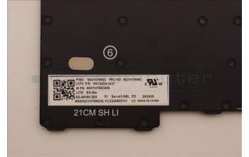 Lenovo 5N21H76960 Keyboard Internal, Spanish, Non-Backlight, Black, UK