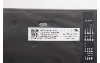 Lenovo 5N21K05033 Keyboard Internal, Thai, BackLight, US