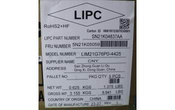 Lenovo 5N21K05059 Keyboard Internal, Portuguese, Non-BackLight, UK