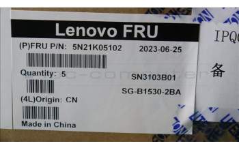 Lenovo 5N21K05102 NB_KYB CS23 NM TOP,BK-BL,LTN,UKE