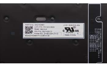 Lenovo 5N21K05173 NB_KYB CS23 NM TOP,BK-BL,PMX,SWE/FIN
