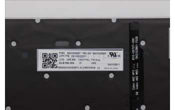 Lenovo 5N21K05509 NB_KYB CS23 NM TOP,GR-BL,LTN,UKE