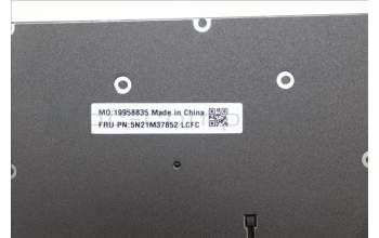 Lenovo 5N21M37852 Keyboard Internal, UK English, Black, Non-Backlight, UK