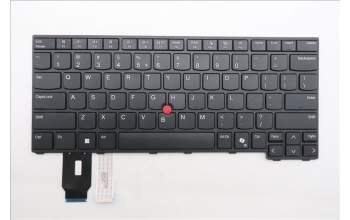 Lenovo 5N21M37855 Keyboard Internal, US English Euro, Black, Non-Backlight, US