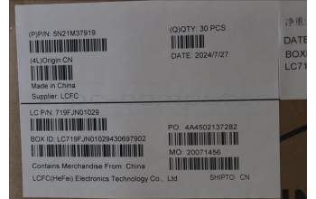 LENOVO 5N21M37919 Keyb L14/T14/P14s G5/G6 DK - BL