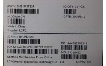 Lenovo 5N21M37937 Keyboard Internal,Hungarian,Black,Backlight