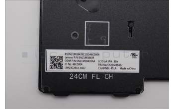 Lenovo 5N21M38452 Keyboard Internal, Spanish LA, Black, Non-Backlight, UK