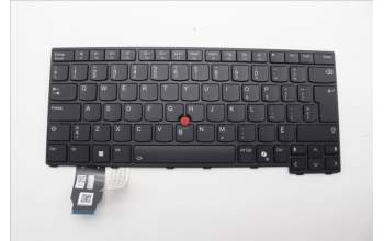 Lenovo 5N21M38526 Keyboard Internal, Canadian French 058, Black, Backlight, UK