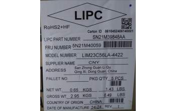 Lenovo 5N21M40059 NB_KYB 4C6TT50N-BK-CHY-LA SPA