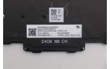 Lenovo 5N21M40167 Keyboard Internal, Bulgarian, Black, Backlight, w/Number, UK