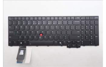 Lenovo 5N21Q49852 Keyboard Internal, US English Euro, Black, Backlight, w/Number
