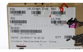 Lenovo 5S10R08744 Screw L 81EK 6.5L 3.4D 0.4T NI NL