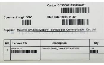 Lenovo 5S58C29003 TB311FU Blue R_Coverd&*7601AA001998