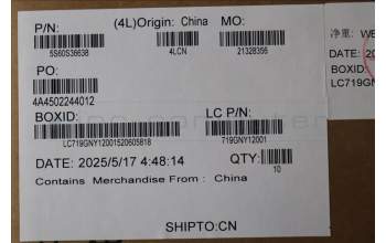 Lenovo 5S60S36638 SHIELD L 83LY SSD_DDR