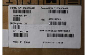 Lenovo 5S60S36641 DIMM SHIELDING C 83JH