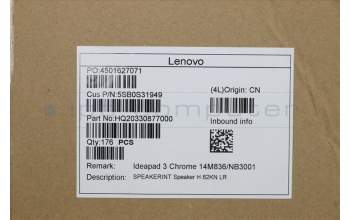 Lenovo 5SB0S31949 SPEAKERINT Speaker H 82KN LR