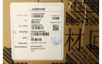 Lenovo 5SB0S31974 Speaker H 21CX L+R
