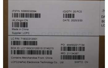 Lenovo 5SB0S32094 SPEAKER L 83F5