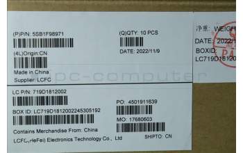 Lenovo 5SB1F98971 SPEAKERINT FRU Speaker S770-13 2412 YG