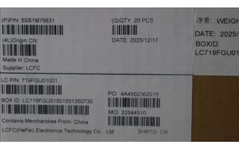 Lenovo 5SB1M76631 CS24 SPK,T14,3209T30E,LS