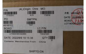 Lenovo 5T10S33513 Removable tape L82TD