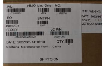 Lenovo 5T10S33529 TAPE Removable Tape L 82TL W/TAPE MLR