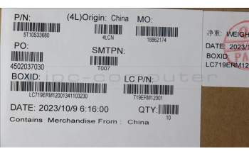 Lenovo 5T10S33680 TAPE Removable tape L83AG