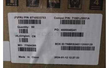 Lenovo 5T10S33753 Removable Tape C 83G1 R/L