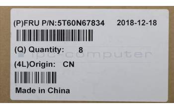 Lenovo 5T60N67834 TOUCHPAD TP ModuleC 80X7 W/CableGunMetal