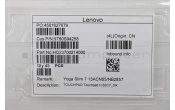 Lenovo 5T60S94258 TOUCHPAD Touchpad H 82CY_SR