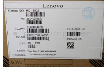 Lenovo 5T60S94258 TOUCHPAD Touchpad H 82CY_SR