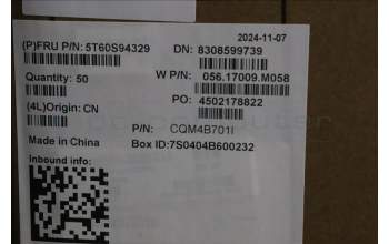 Lenovo 5T60S94329 TOUCHPAD W 83J3 SG