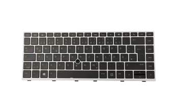 6037B0138504 original HP keyboard DE (german) black/silver with backlight and mouse-stick (SureView)