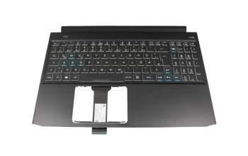 6037B0154104 original Acer keyboard incl. topcase DE (german) black/black with backlight