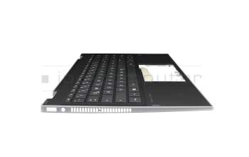6037B0171004 original IEC keyboard incl. topcase DE (german) black/black/silver without backlight