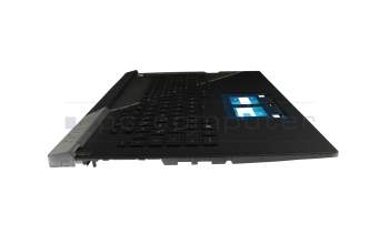 6037B0232413 original Asus keyboard incl. topcase DE (german) black/black/transparent/grey with backlight