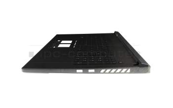 6037B0245113 original IEC keyboard incl. topcase DE (german) black/black/transparent/grey with backlight