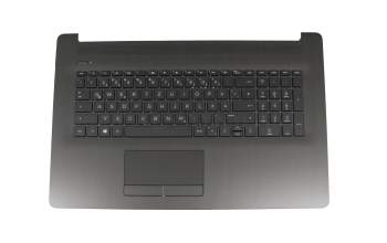6070B1308103 original HP keyboard incl. topcase DE (german) black/black (DVD) (Optics: metal black brushed)
