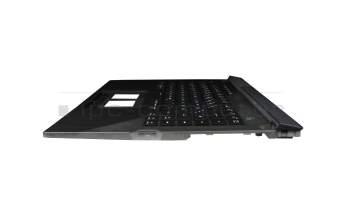 6070B1886121 original Asus keyboard incl. topcase DE (german) black/black/transparent/grey with backlight