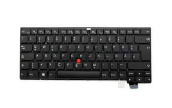 66H000T original Lenovo keyboard DE (german) black/black matte with mouse-stick