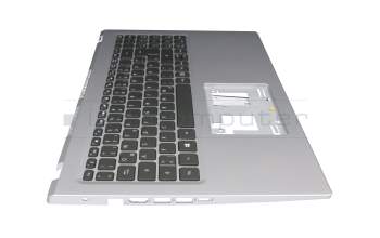 6B.A1DN2.014 original Acer keyboard incl. topcase DE (german) black/silver with backlight