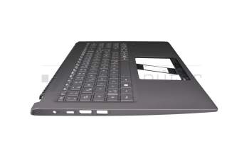 6B.ABDN2.014 original Acer keyboard incl. topcase DE (german) grey/grey with backlight