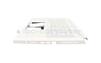 6B.C5NN7.011 original Acer keyboard incl. topcase DE (german) white/white with backlight